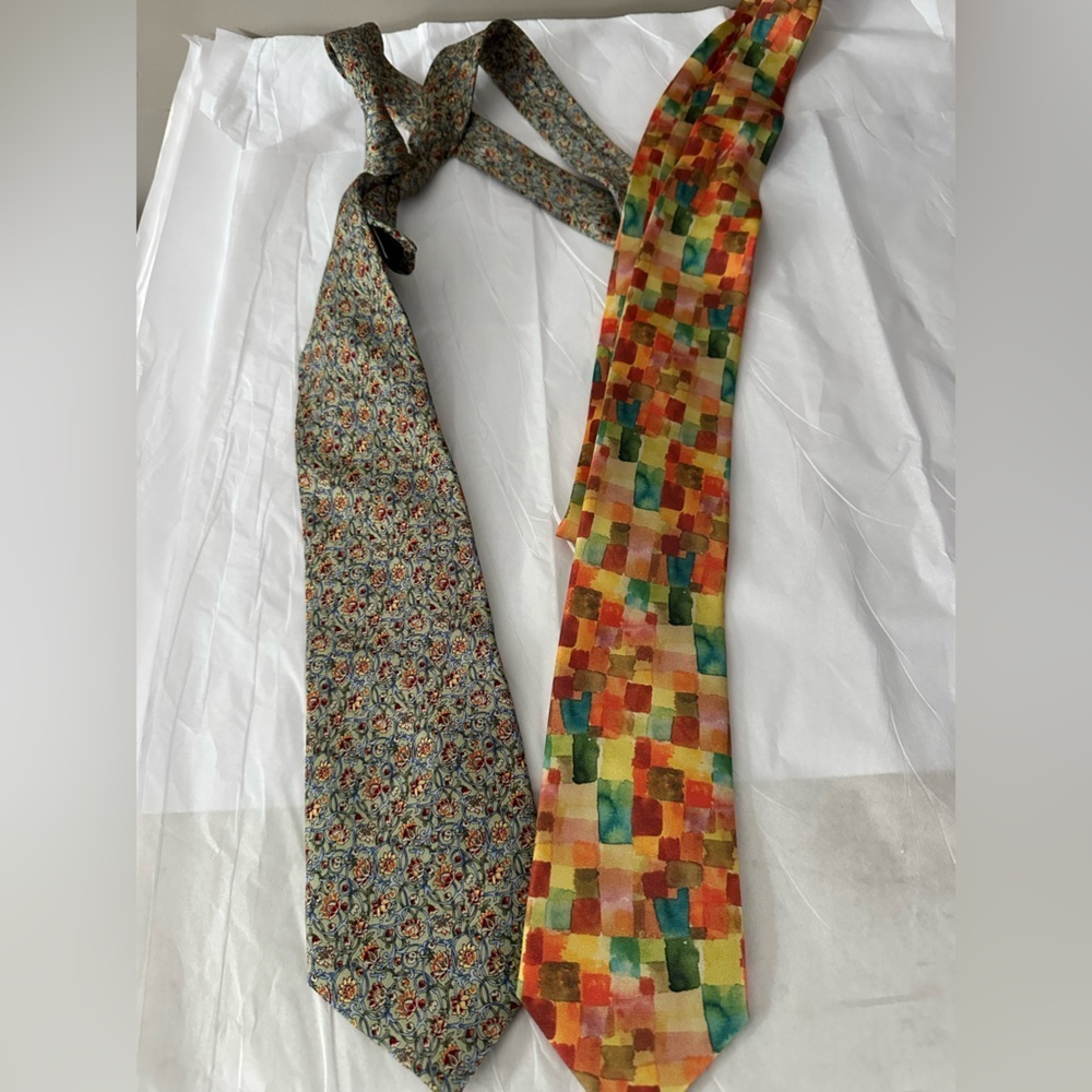 ✨Bundle✨ Colorful Geometric and Floral Men's Tie Set